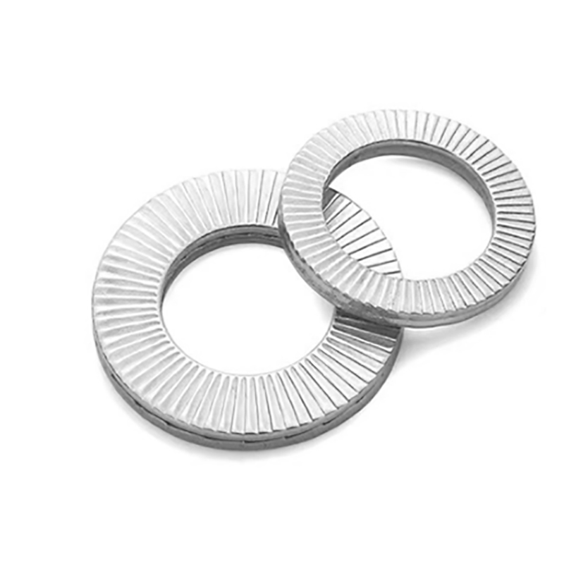 Double layered self-locking washer Stainless steel Double disc self-locking washer