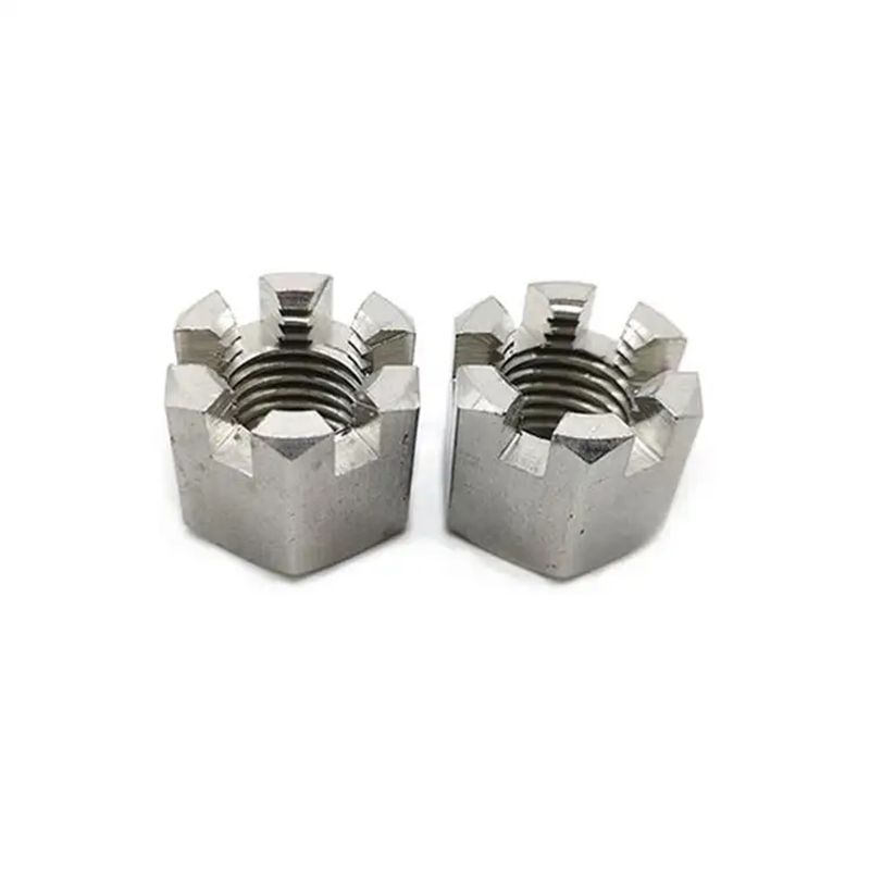 M30 M33*3.5mm Pitch Metric A4-70 Stainless Steel Hex Castle Nut DIN935