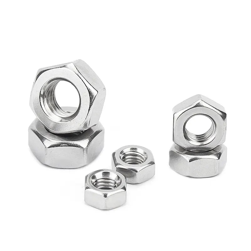 Plant Wholesale iso4035 gb6172.1 A4 A2 din439 304 18-8 stainless steel hex thin nuts