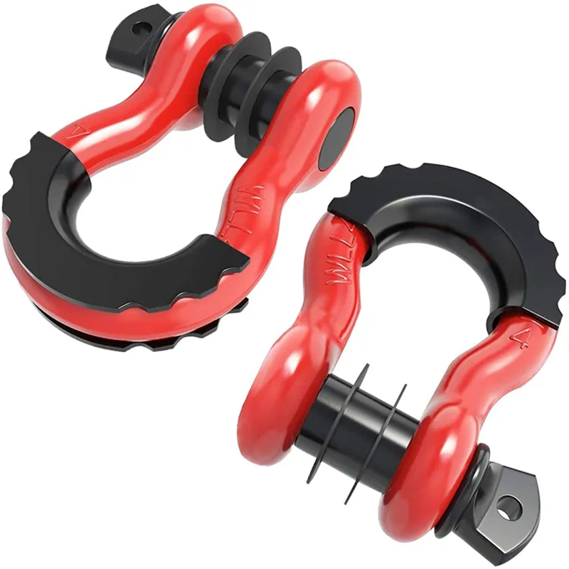 Heavy Duty 4.75T Forged D Ring Bow Shackle Towing Shackles