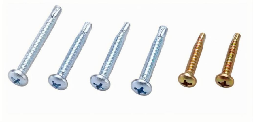 Cross recessed pan head self drilling screw